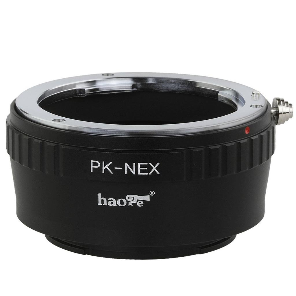 Haoge Lens Mount Adapter for Pentax K PK Mount Lenses to Sony NEX Including and VG20 E-Mount Cameras, NEX-3, NEX-5, NEX-5N, NEX-7, NEX-7N, NEX-C3,