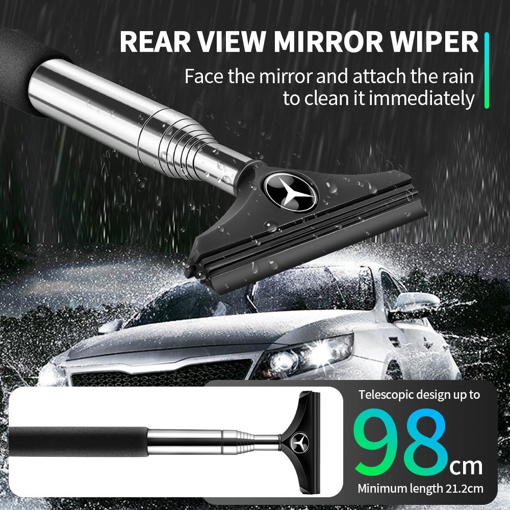 Car Rainy Glass Window Cleaning Tool Rearview Mirror Wiper Fogging Remover For Mercedes Benz G S R C E B A Class GLA GLK C180