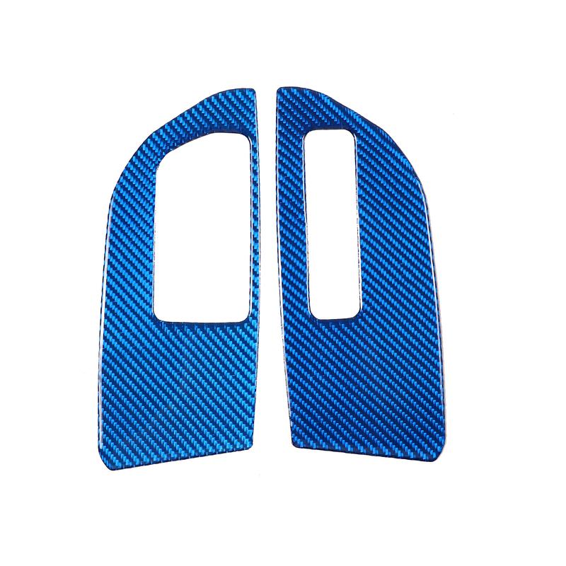 For Mitsubishi Eclipse 2006-2011 Soft Carbon Fiber Car Window Glass Lifting Buttons Frame Trim Stickers Interior