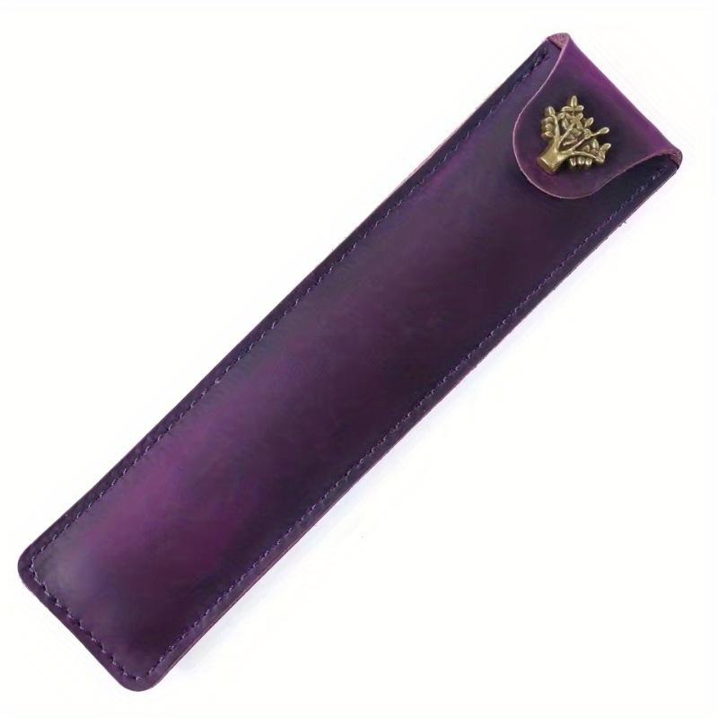 Genuine Leather Pen Case Creative Pen Sleeve Handmade Pen Pouch Personalized Retro Pen Bag Small Storage Bag