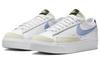 Nike Кроссовки Blazer Low на платформе Белый Кобальтовый Блаженство Женские FJ0738-100