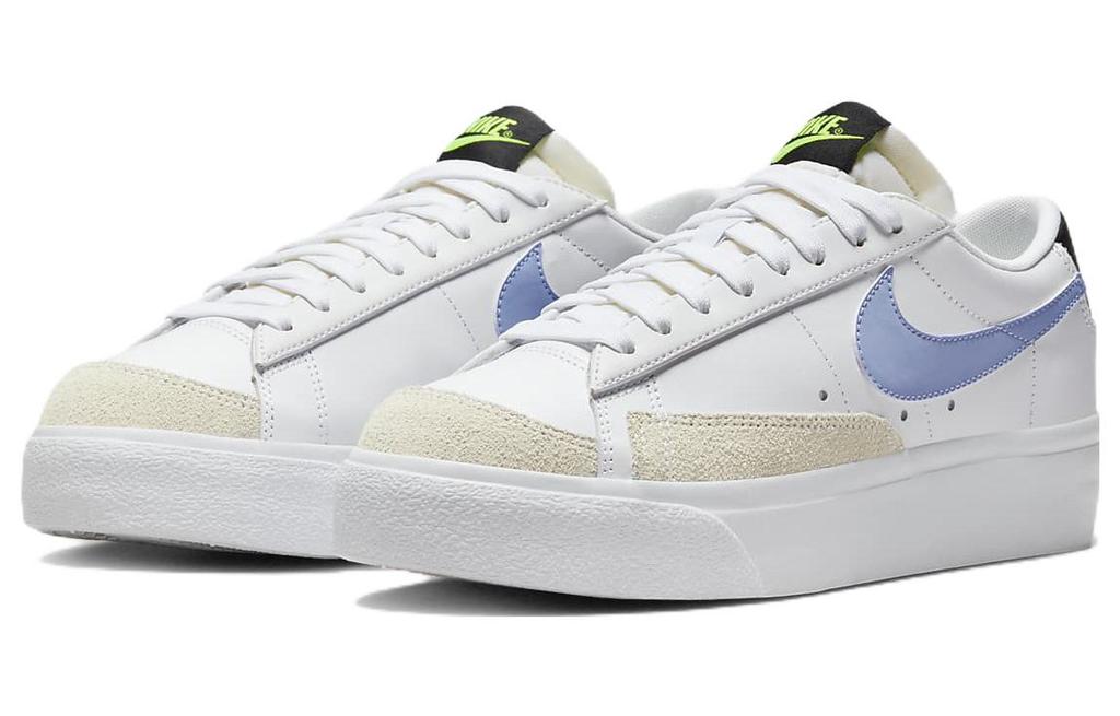 Nike Кроссовки Blazer Low на платформе Белый Кобальтовый Блаженство Женские FJ0738-100