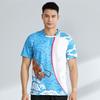 Unisex Badminton Shirt Short Sleeve Quick Dry Breathable Sport T-Shirt Men Women Kids Athletic Wear