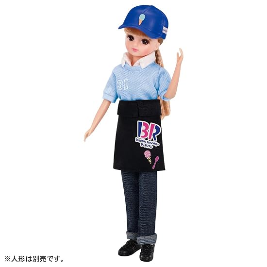 TAKARA TOMY Licca-chan Dress Welcome! Baskin Robbins Ice Cream Shop Staff Uniform Dress, Dress-up Pl