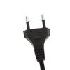 Black Eu 220V Ac Dual Hole Charging Cord Universal For Rechargeable Strong Light Flashlight 1101 1106 1108