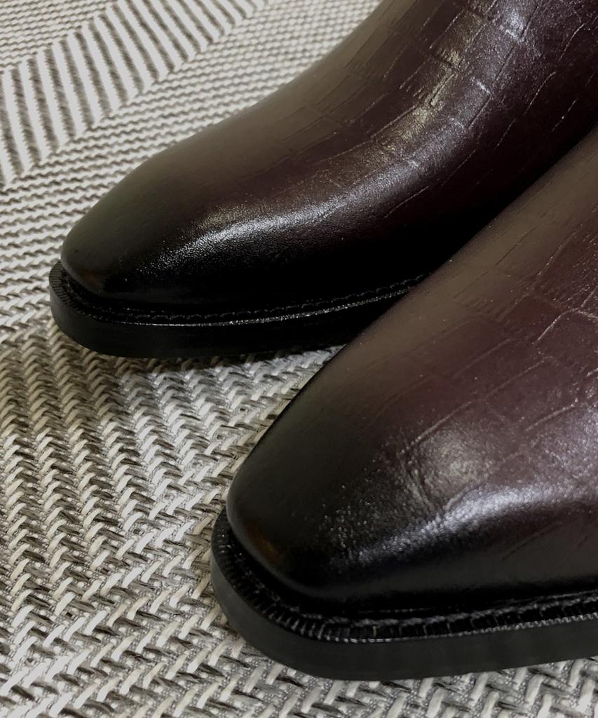 Joenshoe Lil Croker Chelsea Boots Burgundy