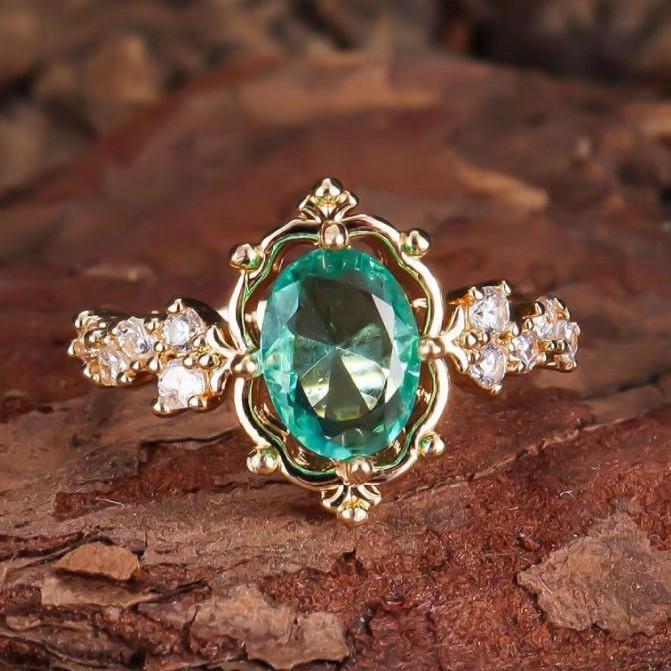 "A Song Of Ice And Fire" Wind Personality Delicate Design Sense Copper Inlaid Zircon Light Luxury Ring [