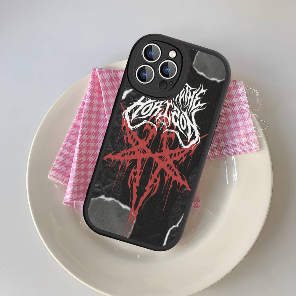 Чехол для телефона Rock Band B-Bring M-Me The H-Horizon для IPhone 16 15 14 13 12 11 Pro Max Plus Мягкая кожаная крышка