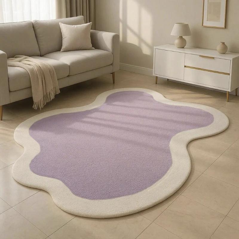Living Room Bedroom Plush Shaggy Rug Modern Bedside Rug for Bedrooms Machine Washable Nordic Style Home Decor