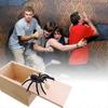 Handcrafted Rubber Spiders Prank Wooden Box - Funny Surprise Fun Gift Wooden Box, Interactive Gag Gift for Friends & Family