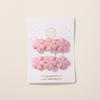 2pcs/set Sweet Embroidery Floral Hair Clips Girls Vintage White Flower Hairpins Children BB Barrettes Baby Kids Hair Accessories
