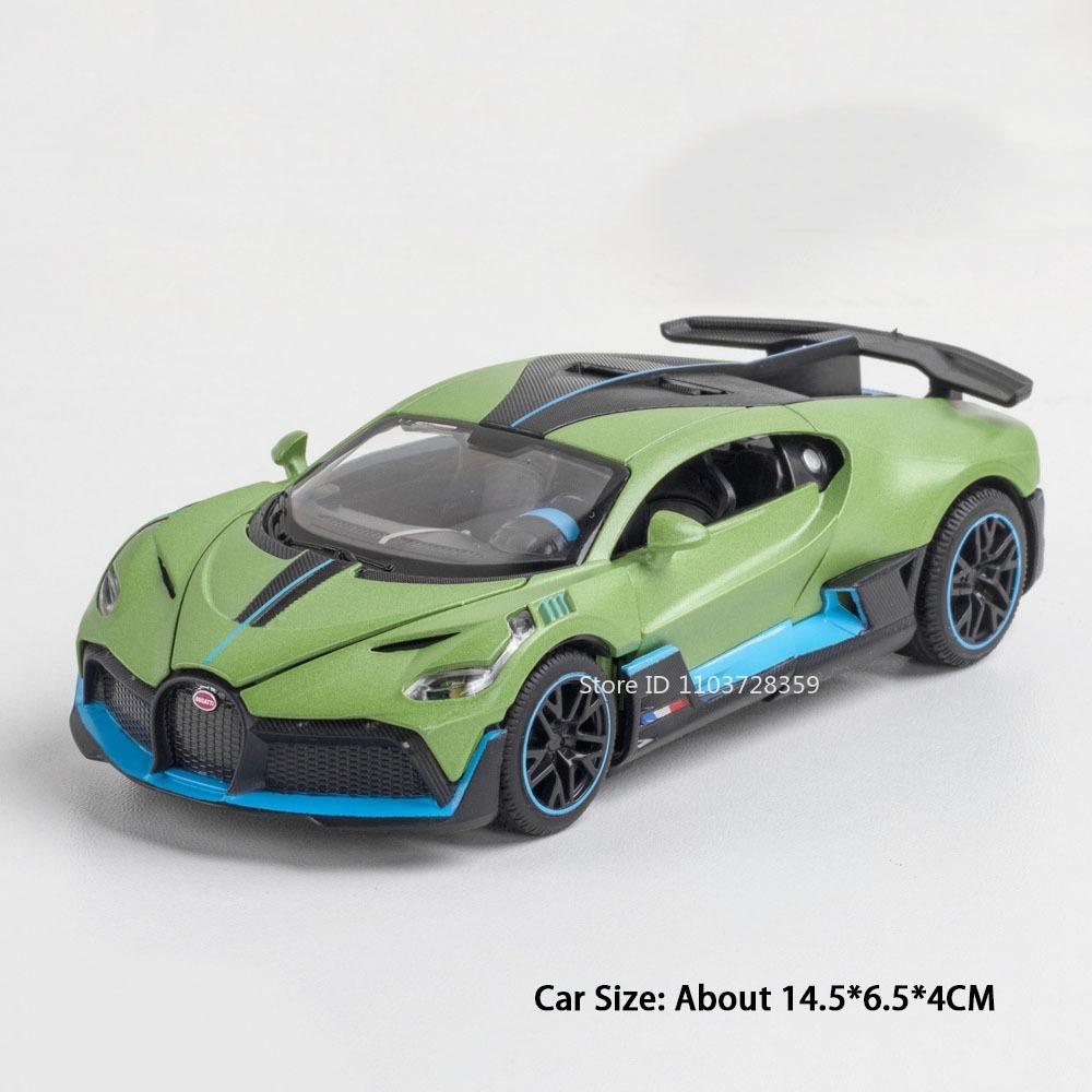 1:32 DIVO POLICE Car Model Miniature Toys Alloy Diecast Sports Cars Doors Opened Pull Back Sound Light Mini Supercars Kids Gifts