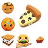 Charming Squishy Dessert Ice Cream Cone Pu Cookie And Waffle Pizza Foam Toy