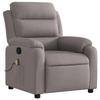 VidaXL Fauteuil de Massage Inclinable, Chaise de Relaxation avec Repose-pieds, Siège avec Dossier et Accoudoirs Salon, 373482