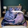 Home Textile Marble Texture Three-Piece Gradual Change Quilt Cover Digital Printing Bedding