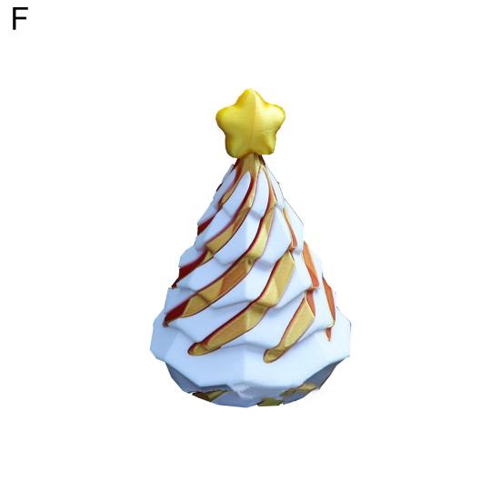 3D-печатная спиральная конусная игрушка, невозможная рождественская елка, сквозная скульптура, вихревая нить, иллюзия, снятие стресса, мини-спиральная игрушка-фиджет для дерева