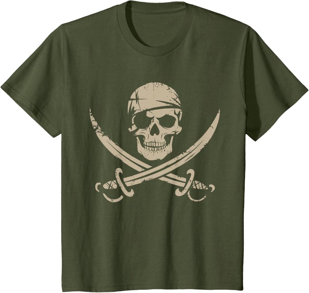 Pirate Skull And Crossbones Skeleton Halloween For TShirt