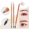 Double-ended Eyebrow Pencil Eyebrow Brush Tattoo Waterproof Non-smudge Hard Core Wooden Eyebrow Pencil