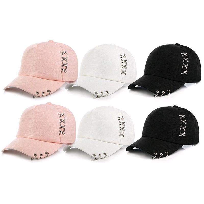 Модная бейсболка с кольцами, женская шляпа от солнца, повседневная солнцезащитная кепка унисекс, шляпа Snapback, летняя уличная бейсболка в стиле хип-хоп