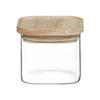 Lot de 4 Bocaux de rangement en verre et bois couvercle hermétique empilable Atmosphera