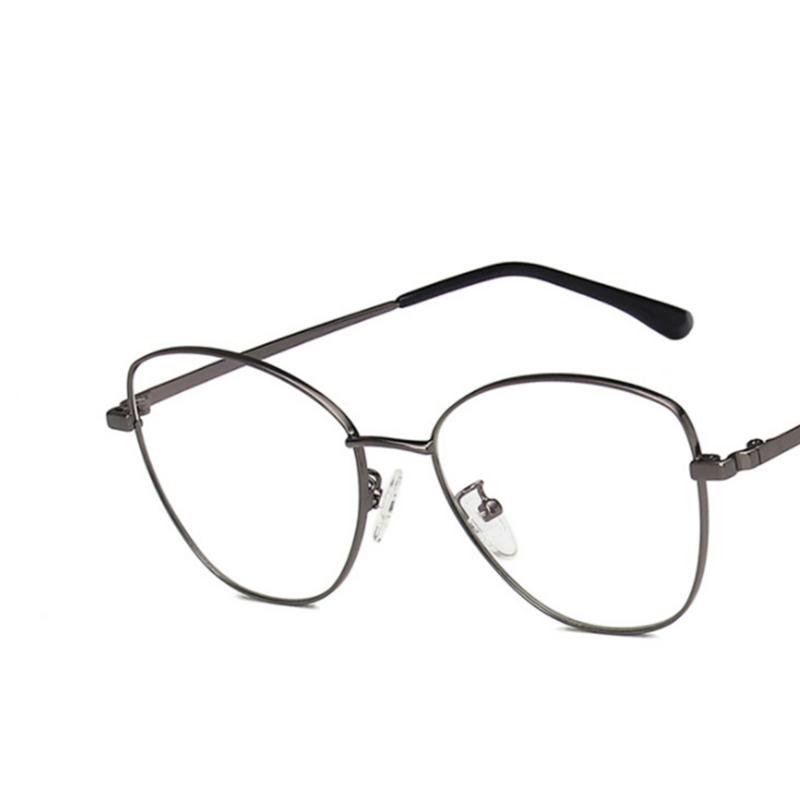 Fashion Cat Eyes Metal Frame Clear Glasses Myopia Nerd Spectacles -0.5 -1.0 -2.0 -3.0 -4.0 To -6.0