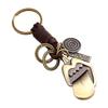 Creative Key Chain Men's and Women's Small Gifts Vintage Woven Leather Key Chain