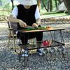 Folding Camping Table Beach Mesh Furniture Desk Outdoor for Hiking Patio