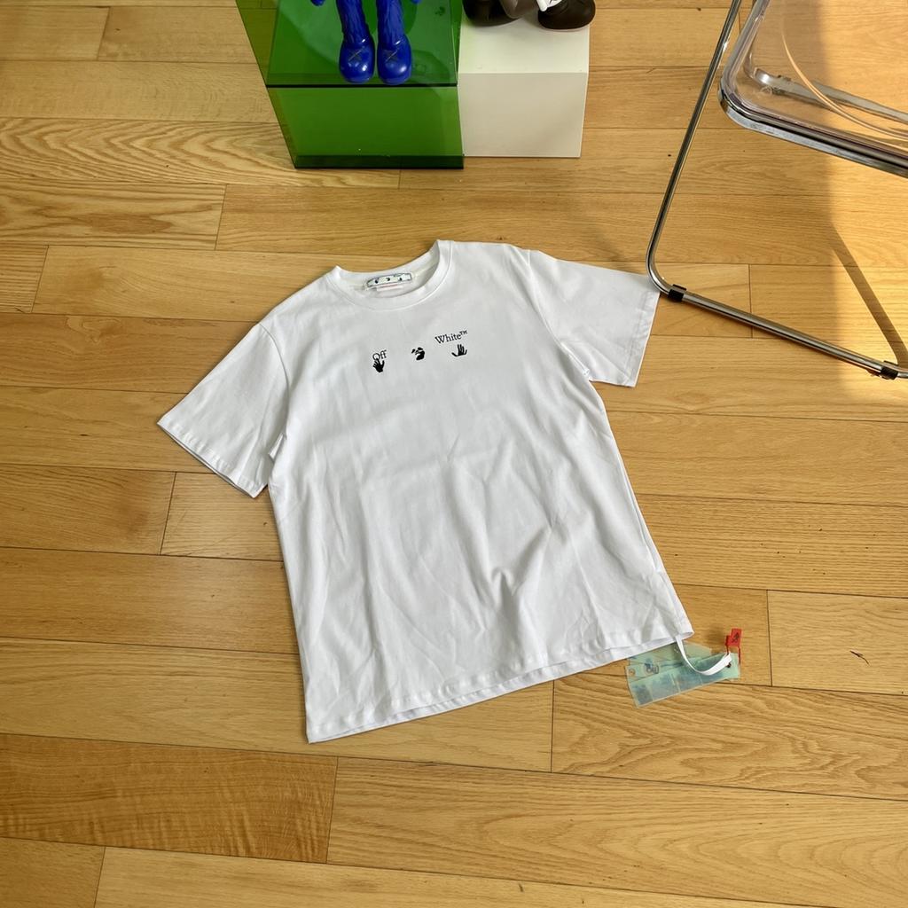 Off-White 2025 Лето Новый Мир Охрана Окружающей Среды Зеленое Дерево Граффити Печать Классическая Футболка С Коротким Рукавом Для Мужчин и Женщин