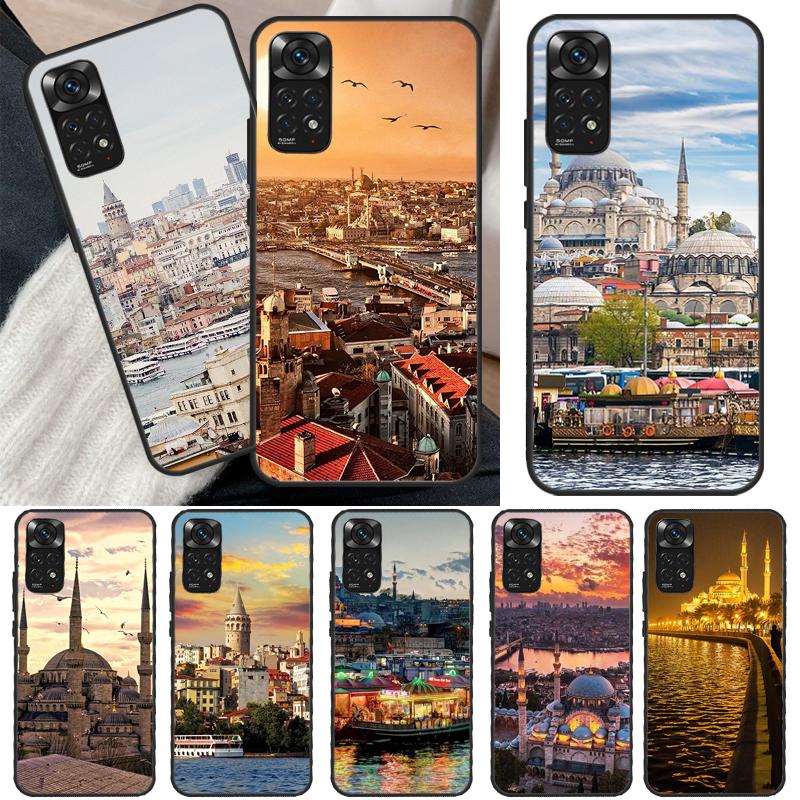 Чехол для Xiaomi Redmi Note 11 10 Pro 8 9 9S 10S 11S 9A 9C 10A 10C K40 K50, игровой чехол с пейзажем Стамбула, Турция