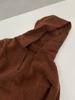 Leisurely Solid Color V-Neck Hooded Oversized Sweater with Kangaroo Pocket
