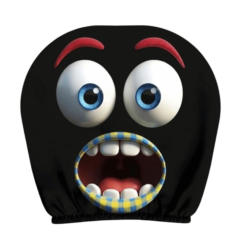 2PCS Exaggerated Car Headrest Covers Car Seat Headcover Halloween Christmas Holiday