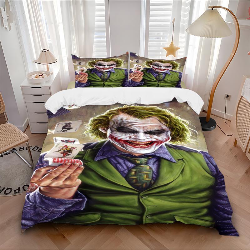 Joker'S Card Trick Print 3Pcs Bedding Setduvet Cover With 2 Bedropillowcase Home Birthday Gift