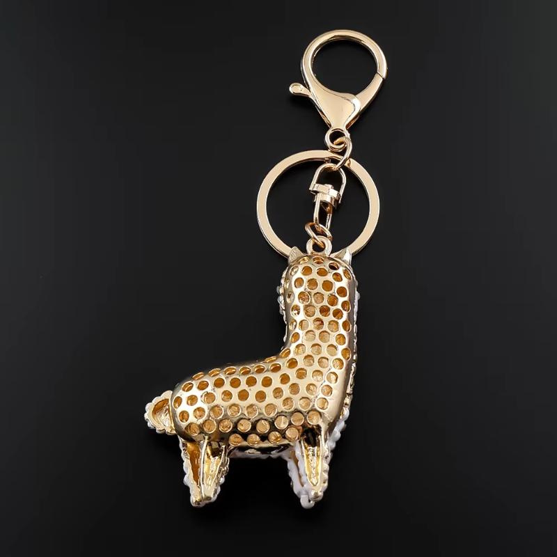 1Pcs Cute Animal Bag Pendant Alpaca Llama Keychain Lobster Clasp Gift For Women Girls Backpack Accessories