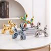 11cm Creative Balloon Dog Abstract Ceramic Ornament Sculpture Study Room Statue Home Office Accessories Decoration Gift