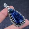 Содалит Драгоценный камень Ручная работа 925 Стерлинговое серебро Подарок Ювелирное изделие Подвеска 2,56" J2e53