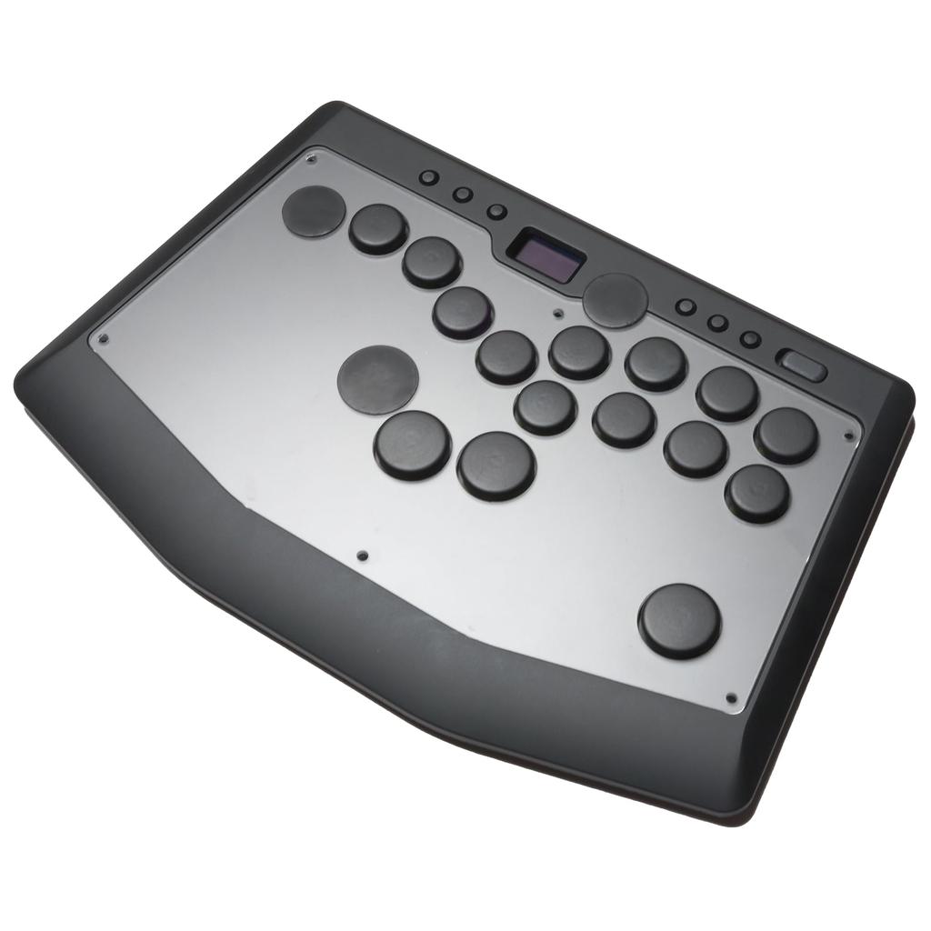 Rushbox Rush Box Arcade Controller PS5 Leverless Arcade Controller PS4 Switch PC Button Layout Changeable Controller 18 Buttons Expansion Quiet Switch