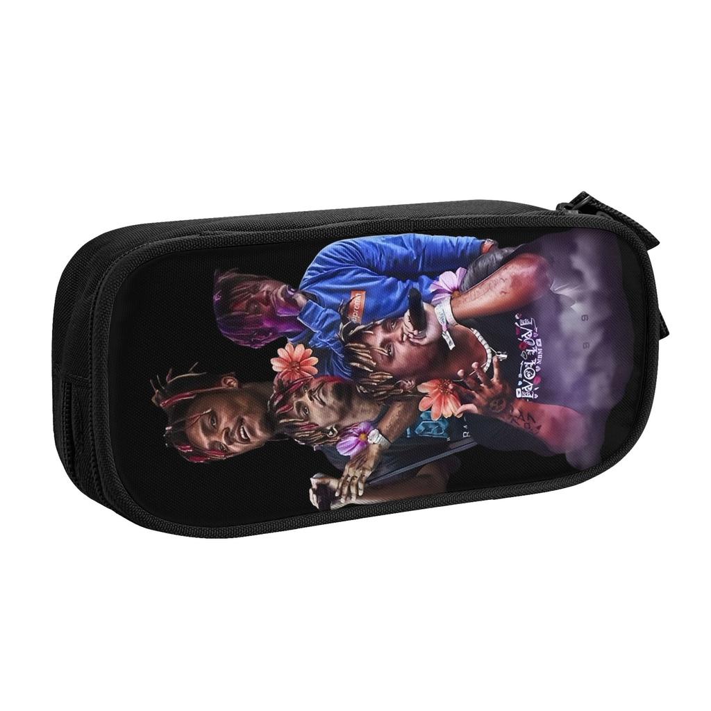 Kawaii D4vds American Singer Pencil Case for Boys Girls Large Storage Pen Bag Box School Supplies