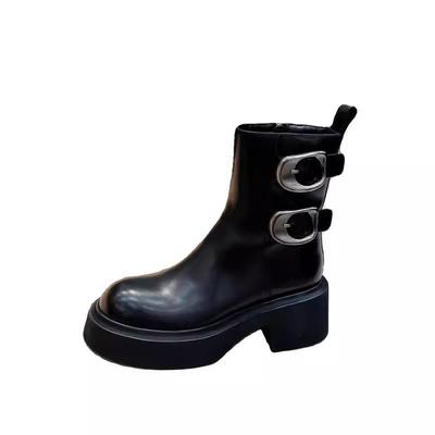 НОВЫЕ Женские Ботильоны Eelgant Боковые Молнии Обувь Винтажные Квадратные Каблуки Осень Зима Женские Челси Ботильоны