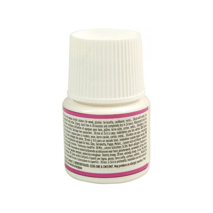 Peinture acrylique - Pébéo - P.BO Déco - Blanc brillant - 45ml - Opaque à l'eau