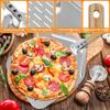 12Inch Pizza Peel Aluminium Alloy Pizza Shovel Non-Stick Perforated Pizza Shovels for Homemade Baking Pizza Bread Kitchen Gadget