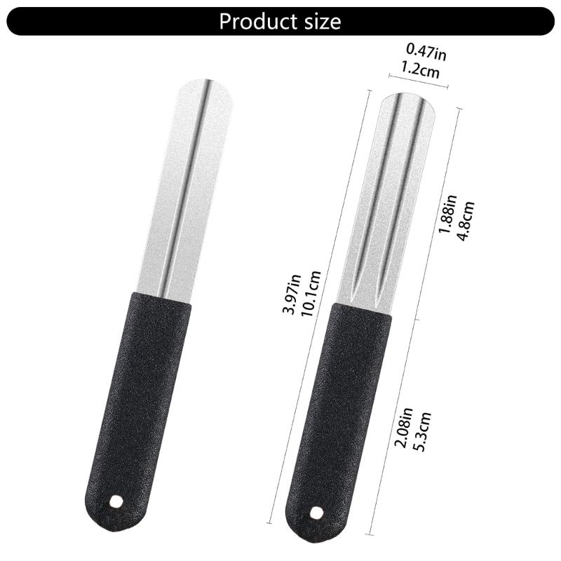 Двусторонний точильный камень для рыболовных крючков, напильник для заточки крючков, портативный инструмент для заточки для рыбалки на открытом воздухе, долговечный