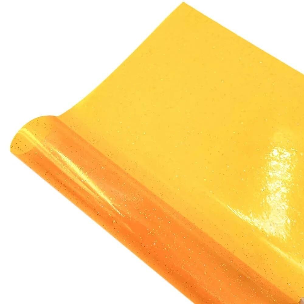 Waterproof Transparent Vinyl Fabric Flexible Faux Synthetic Leather  Sewing Crafts