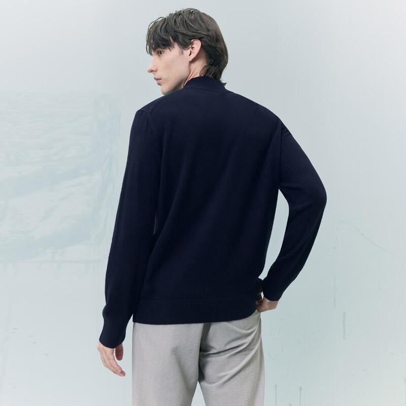 J.Lindeberg Men's Solid Mock Neck Knit Sweater 52533E008