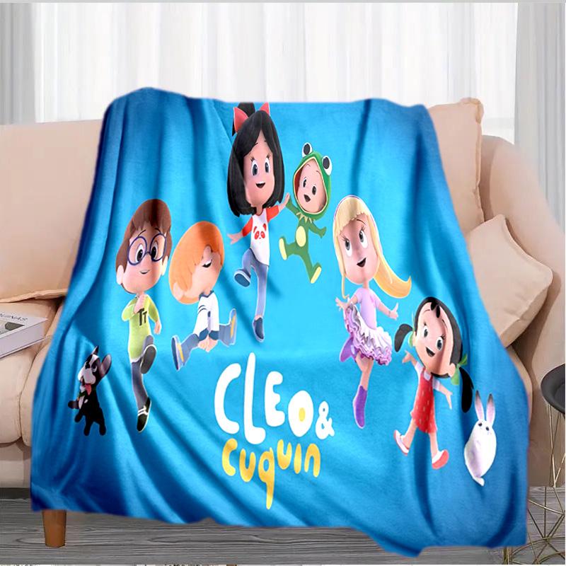 Cleo And Cuquin Blanket Suitable for Sofas, Beds, Offices, And Camping - Perfect Gift for Halloween Christmas