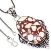 Pendant Wild Horse Jasper Gemstone Valentine'Day Gifted Silver Jewelry 2.25"