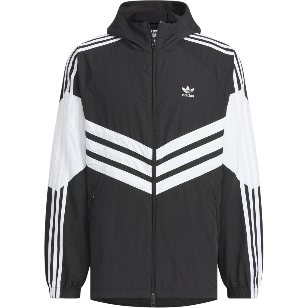 adidas Ветровка Adicolor Ретро с логотипом Three Stripes Куртка с капюшоном JM7260