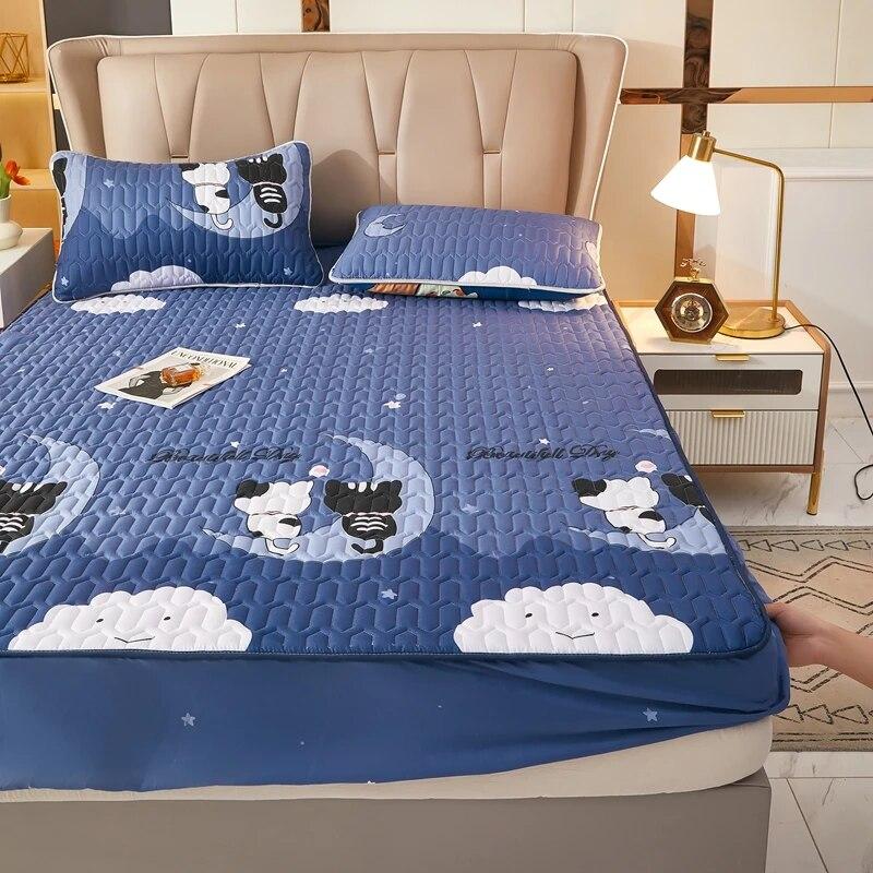 Водонепроницаемый наматрасник, утолщенный коврик для кровати, мягкий тканевый чехол на кровать, постельное белье, простыни, защита для матраса для дома, гостиной