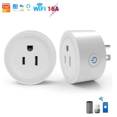 Умная розетка Tuya 16A WiFi с мобильным дистанционным управлением по таймеру (US Plug)