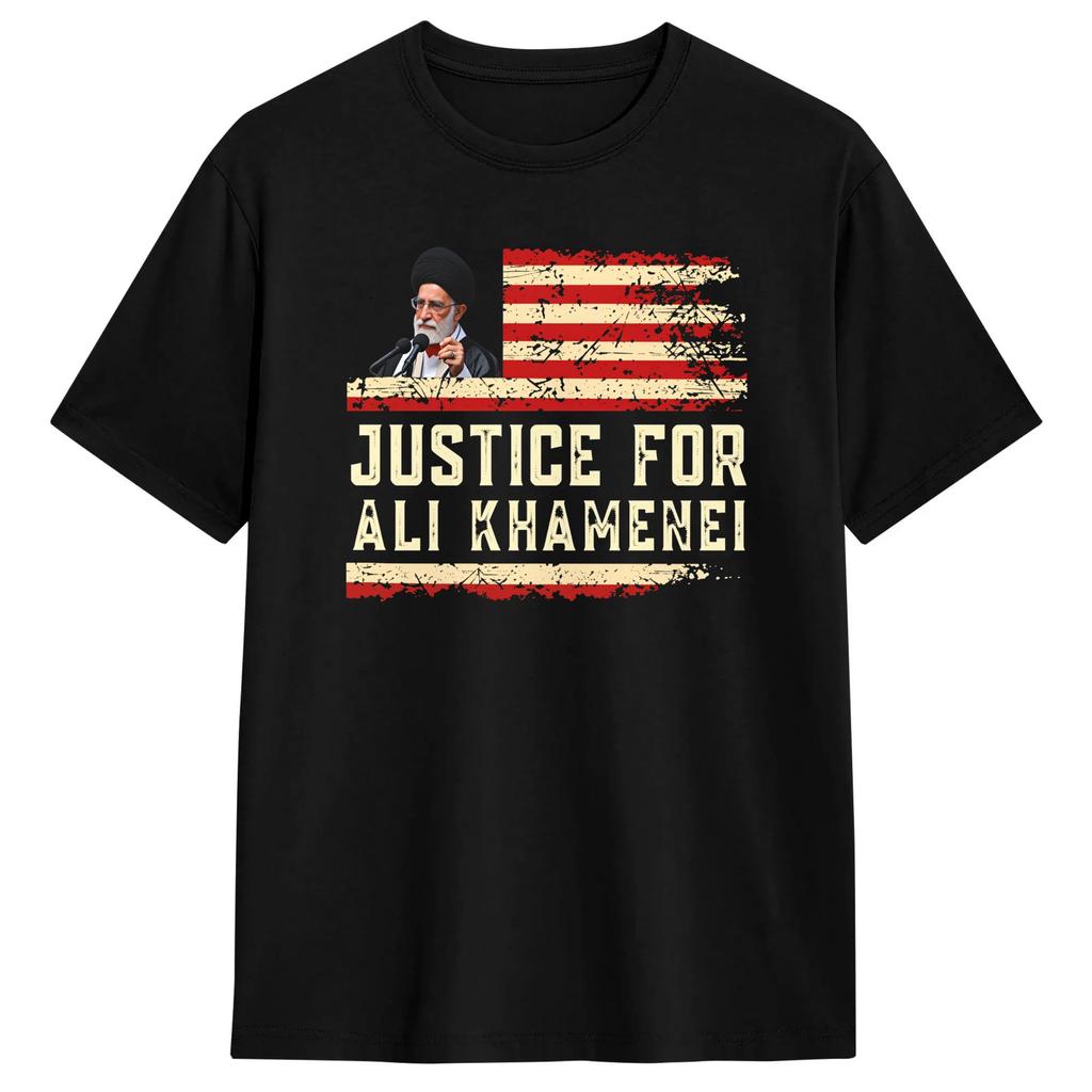 Oversized T Shirt Beach Justice For Ali Khaunisexei Fashion Tshirts Pure Cotton Tee Shirt For Unisex Aesthetic Short Sleeve Clothing
