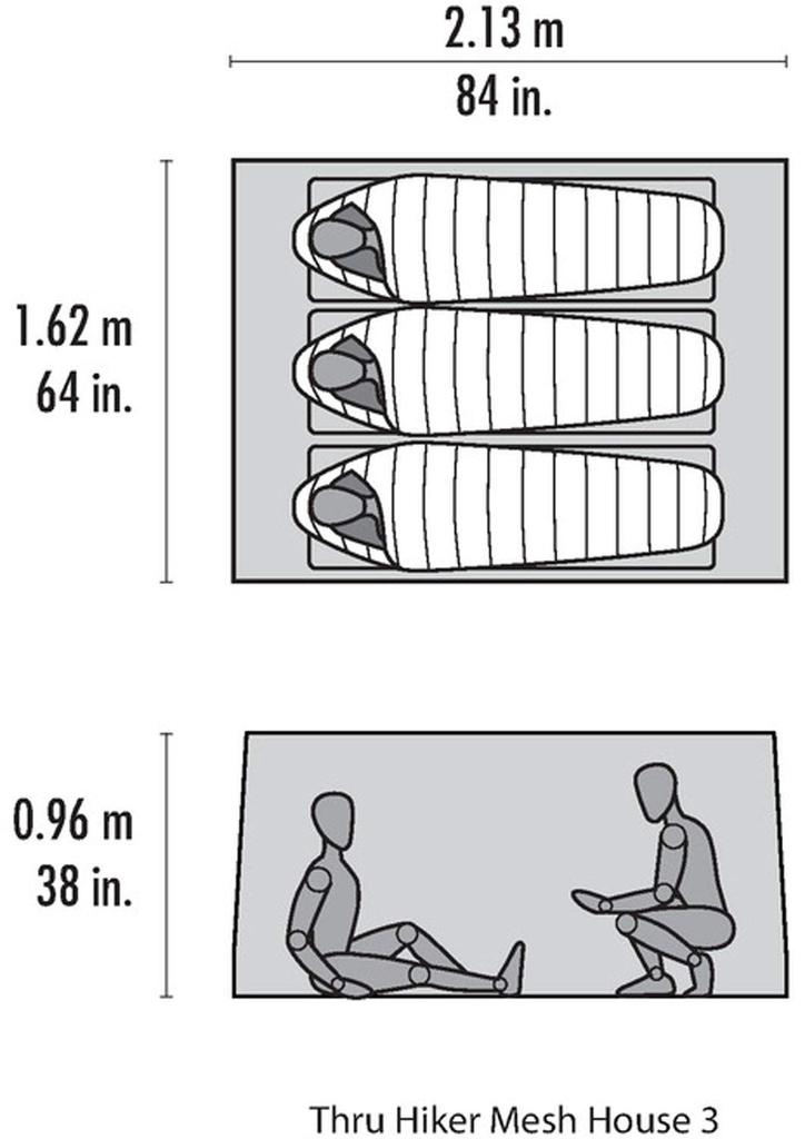 MSR Outdoor Shelter Mesh House 3 3 Mountaineering Japanese 37020 Thru-Hiker (for People) [Official Product]